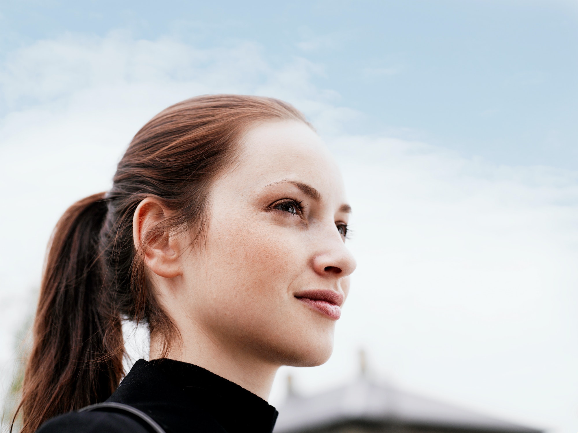 Woman standing outdoors